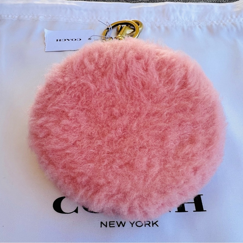 Coach Coin Case In Shearling - Picture 4 of 7